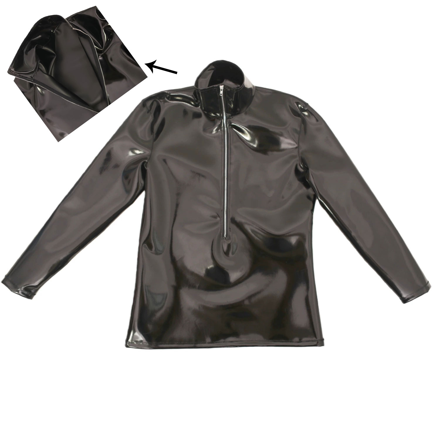 Men'S Tops Fashion - New Fashion Cloth Latex Men's T-shirts
