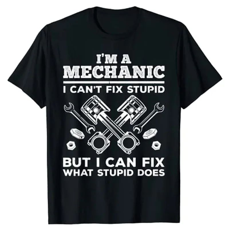 Men'S Fashion Garage - Funny Male Mechanic Dad Printed Shirt