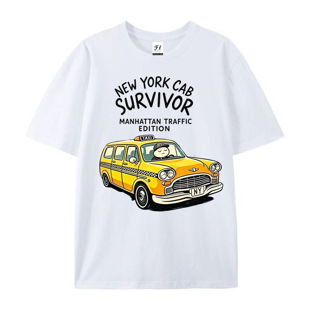 Men'S Fashion New York - New York Cab Survivor Graphic Shirt