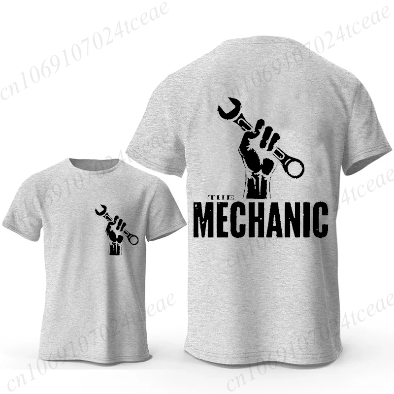 Men'S Fashion Garage - Mechanic Graphic T Shirt Retro Car