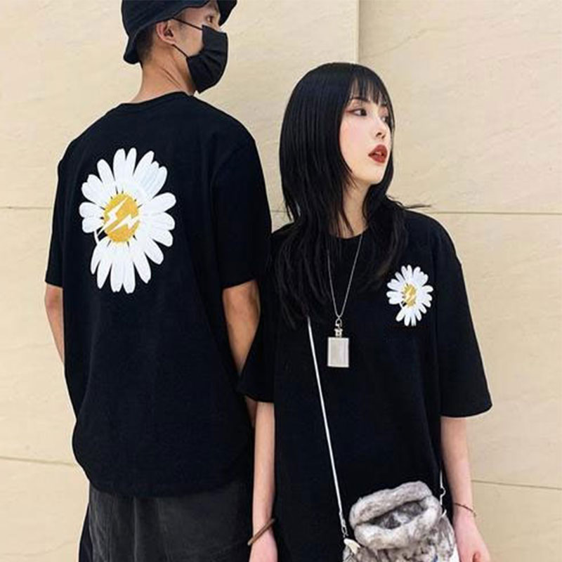 Men'S Fashion Korea - Summer Korea-style cotton short-sleeved men's T-shirt