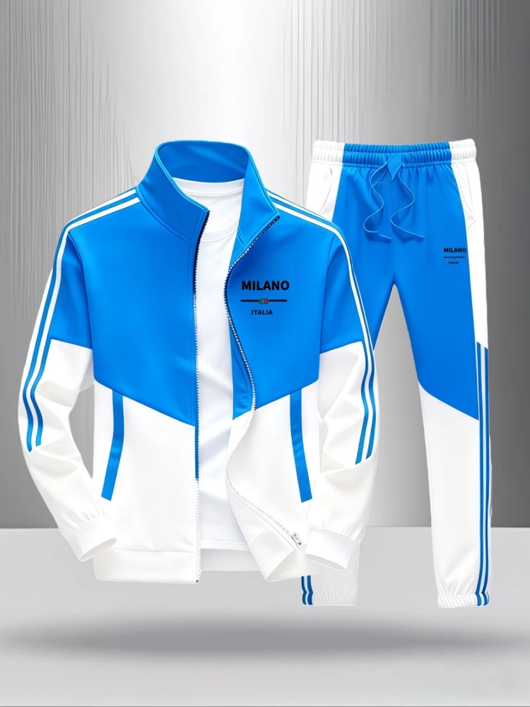 Jacket Mens Fashion - Men 2 Piece Tracksuit Fashion Milano