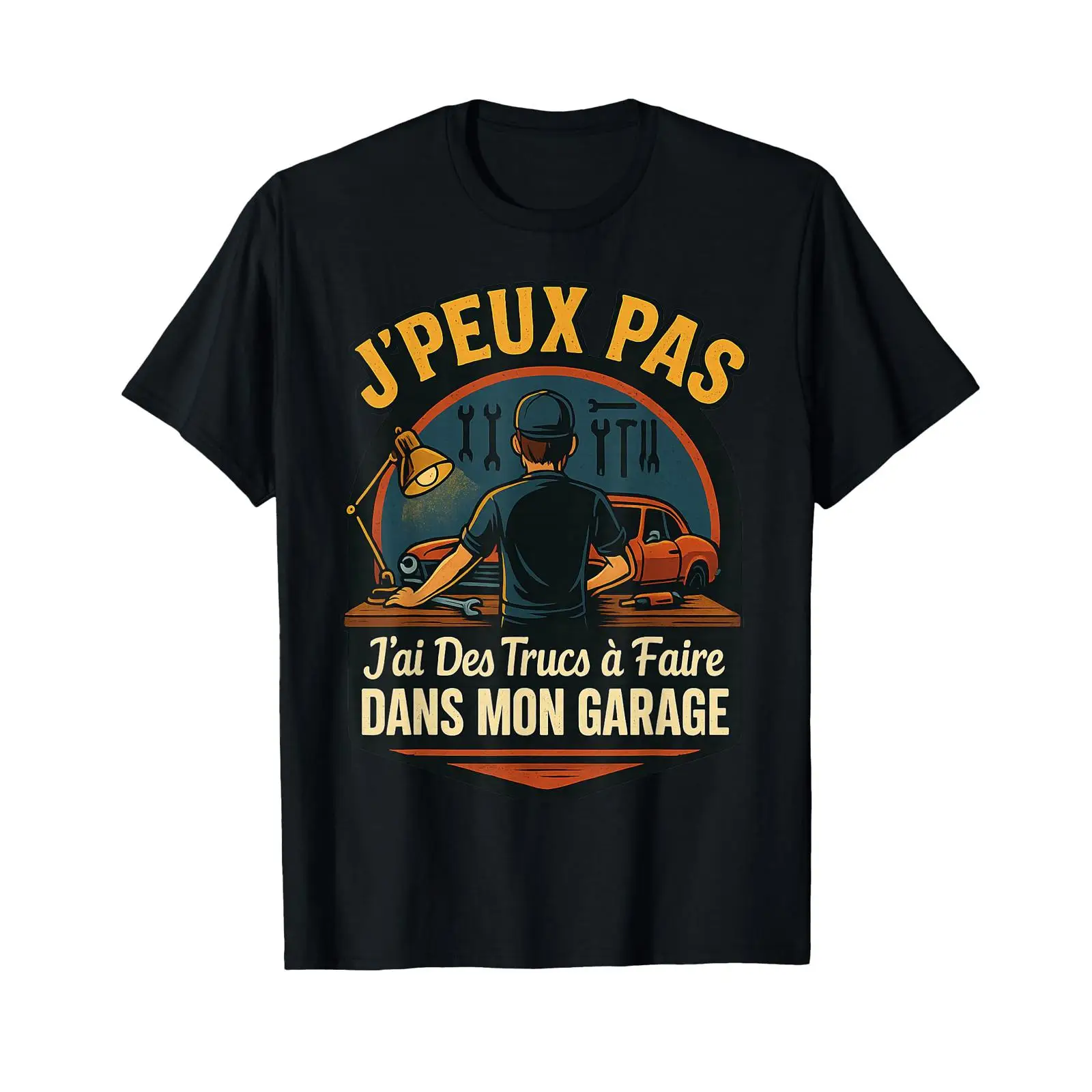 Men'S Fashion Garage - J'Peux Pas Garage Mécano Humour Car