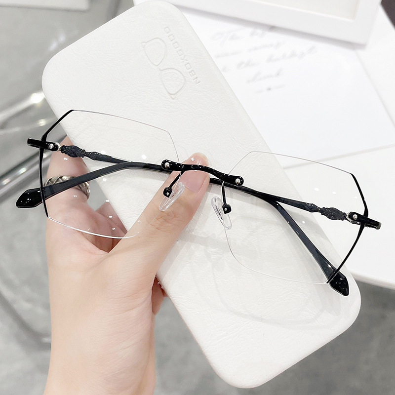 Rimless Myopia Glasses Women V - огляд і ціна Men'S Fashion Rimless Glasses