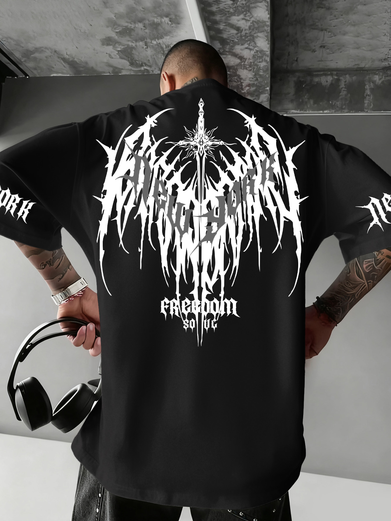 Men's Hip Hop Short Sleeve Tee - огляд і ціна Men'S Fashion New York