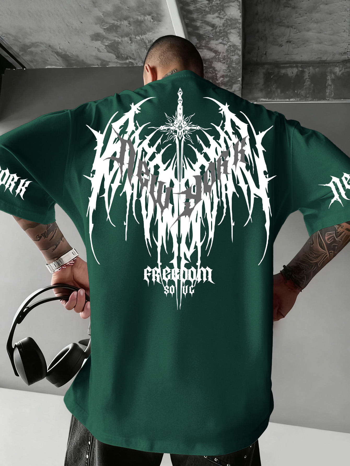 Men's Hip Hop Short Sleeve Tee - огляд і ціна Men'S Fashion New York