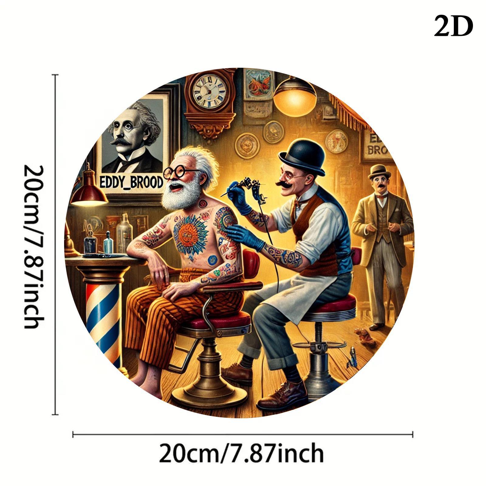 Vintage Tattoo Barber Shop Ill - огляд і ціна Men'S Fashion Garage