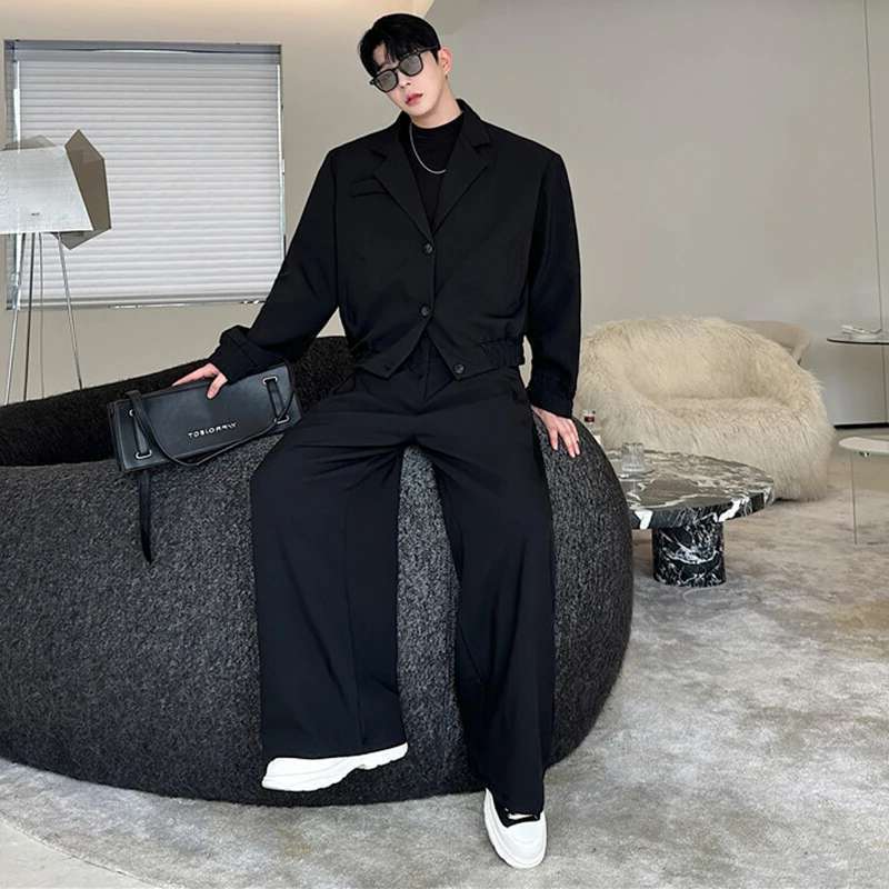 LUZHEN Spring Blazer Neck Casu - огляд і ціна Jacket Mens Fashion