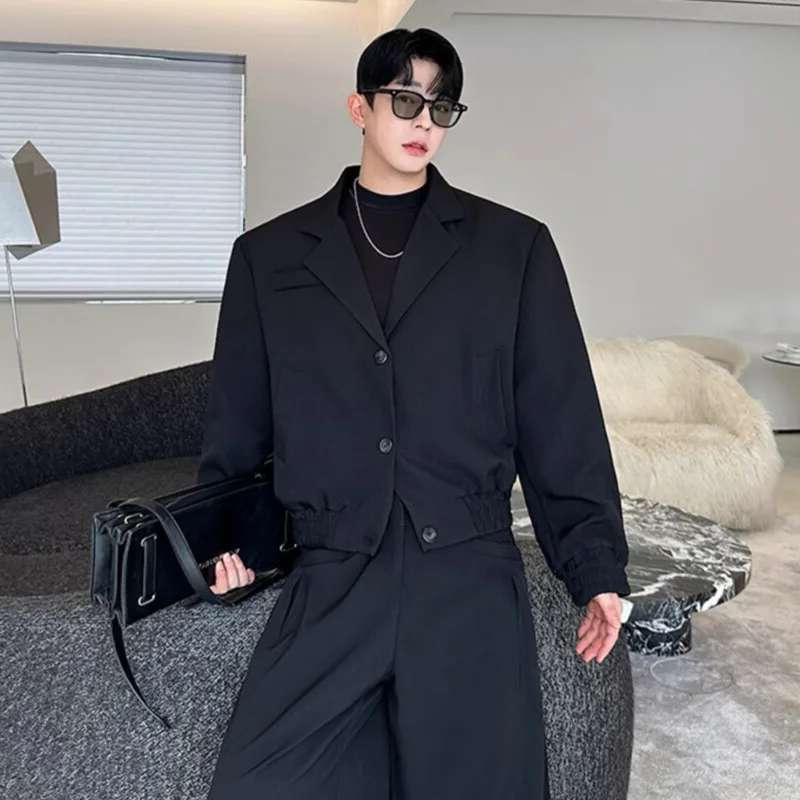 LUZHEN Spring Blazer Neck Casu - огляд і ціна Jacket Mens Fashion