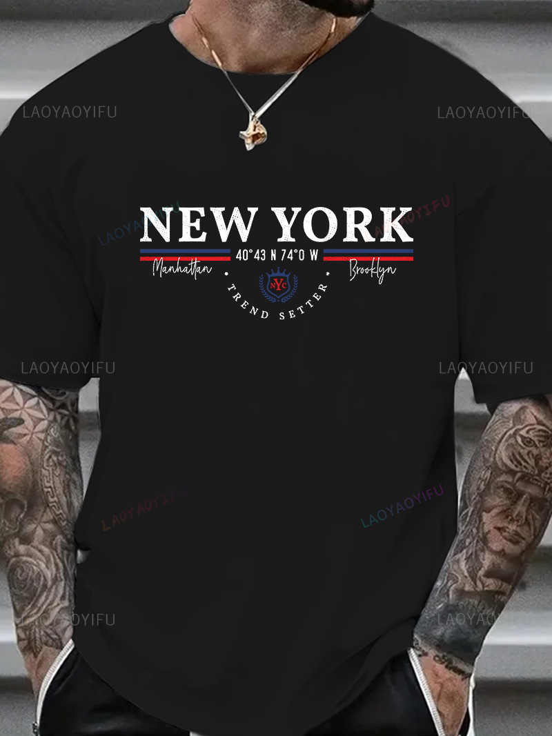 New York Letter Graphic Tee Un - огляд і ціна Men'S Fashion New York