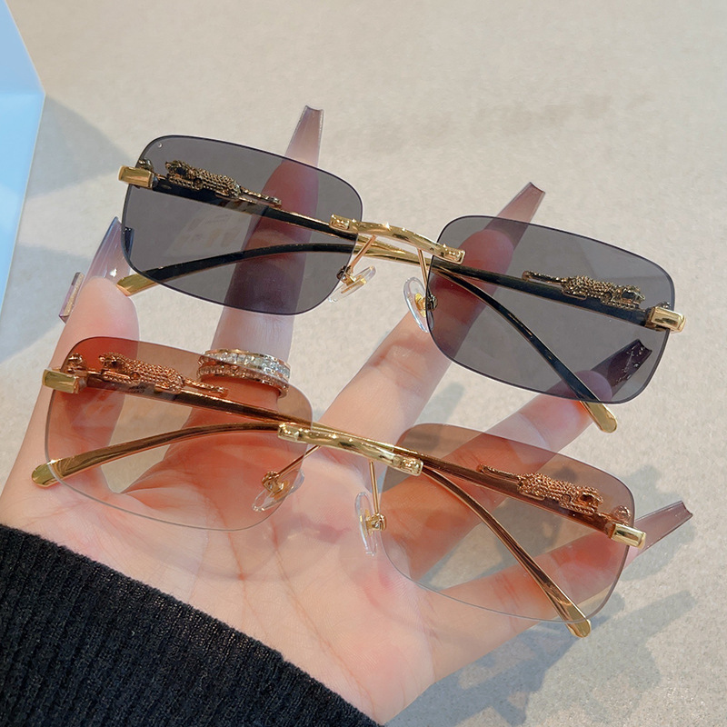 12pcs New Rimless Small Rectan - огляд і ціна Men'S Fashion Rimless Glasses