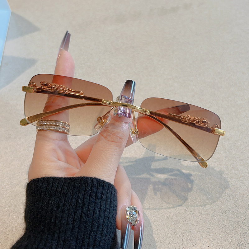 12pcs New Rimless Small Rectan - огляд і ціна Men'S Fashion Rimless Glasses