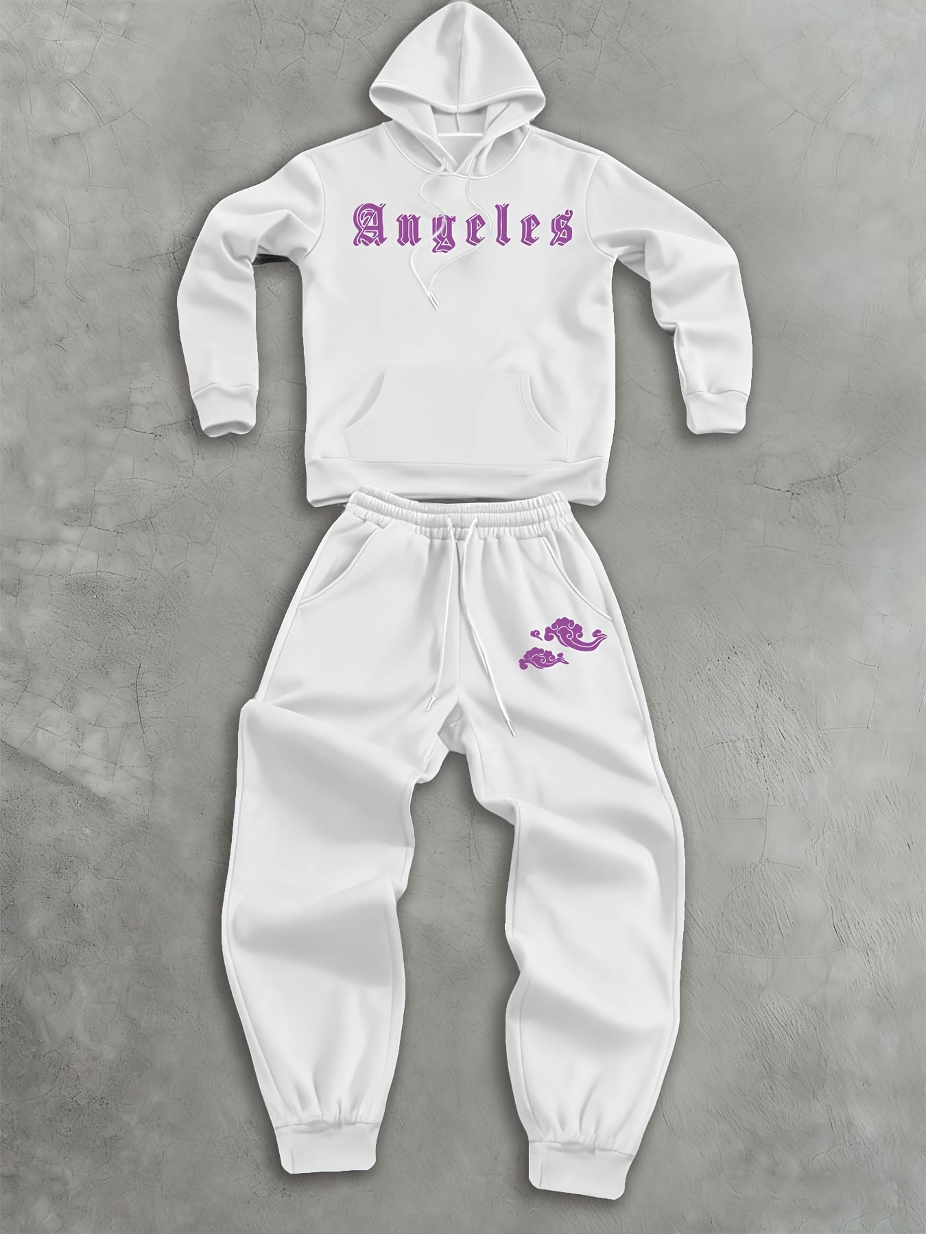 Men Tracksuit Gray Casual Loos - огляд і ціна Streetwear Hoodie