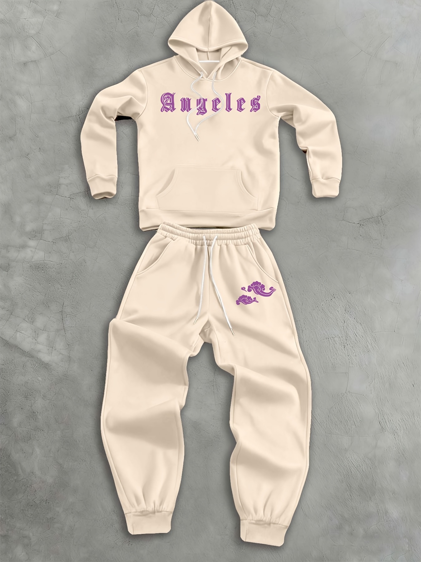 Men Tracksuit Gray Casual Loos - огляд і ціна Streetwear Hoodie