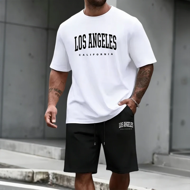 Men's Tracksuit Short Sleeve T - огляд і ціна Mens Fashion Clothes