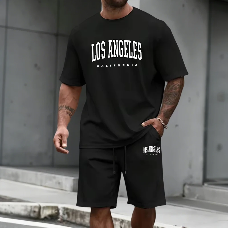 Men's Tracksuit Short Sleeve T - огляд і ціна Mens Fashion Clothes