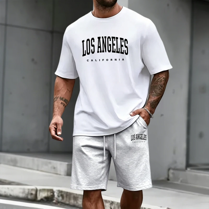 Men's Tracksuit Short Sleeve T - огляд і ціна Mens Fashion Clothes