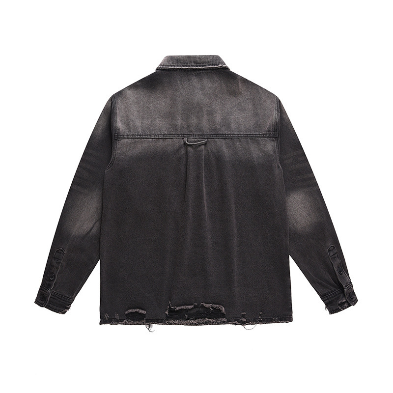 Men's High Street Ripped Jeans - огляд і ціна Denim Jacket Vintage