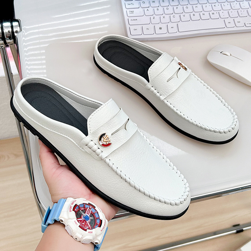 Men Slippers Fashion Leather L - огляд і ціна Men'S Fashion Loafers Shoes