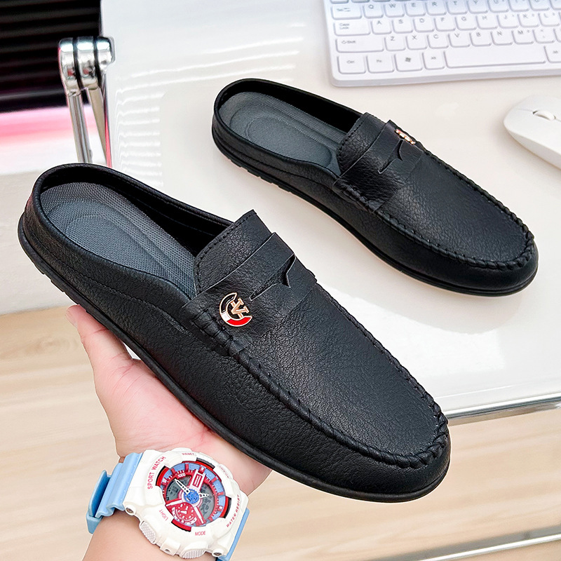 Men Slippers Fashion Leather L - огляд і ціна Men'S Fashion Loafers Shoes