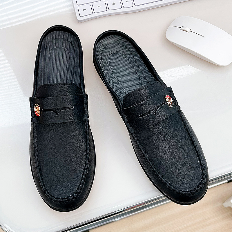 Men Slippers Fashion Leather L - огляд і ціна Men'S Fashion Loafers Shoes