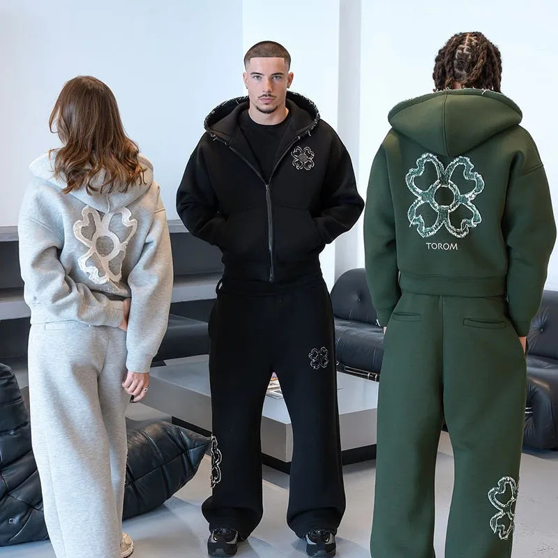 Spring Autumn Oversized 4 Leaf - огляд і ціна Streetwear Hoodie