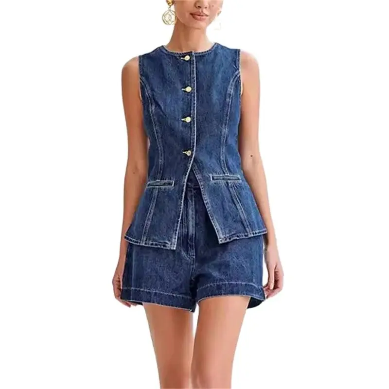 2024 Vintage Casual Denim Suit - огляд і ціна Denim Jacket Vintage