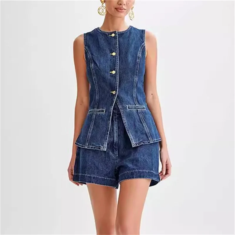 2024 Vintage Casual Denim Suit - огляд і ціна Denim Jacket Vintage