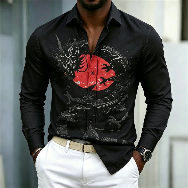 2026 New Men's Shirt White Bla - огляд і ціна Mens Fashion Clothes