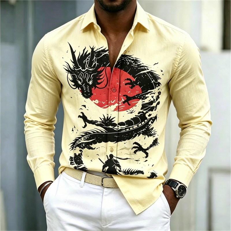 2026 New Men's Shirt White Bla - огляд і ціна Mens Fashion Clothes