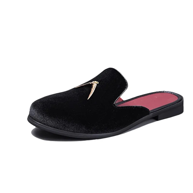Mens Mules Shoes for Men Flock - огляд і ціна Men'S Fashion Loafers Shoes