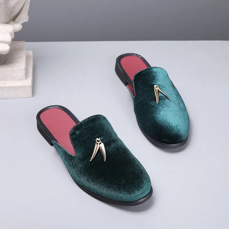 Mens Mules Shoes for Men Flock - огляд і ціна Men'S Fashion Loafers Shoes