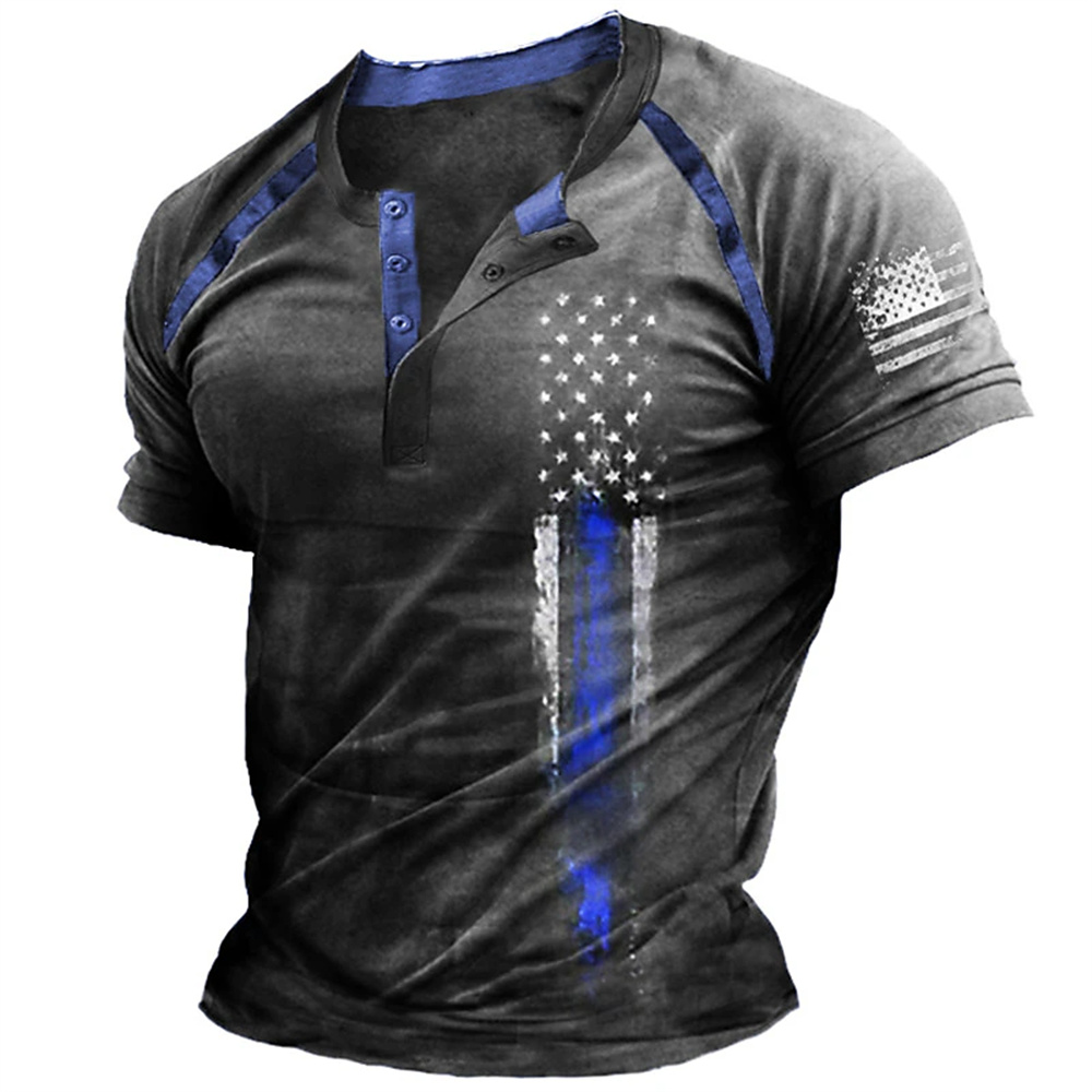 Funny 3D American Flag Print M - огляд і ціна Mens Fashion Clothes