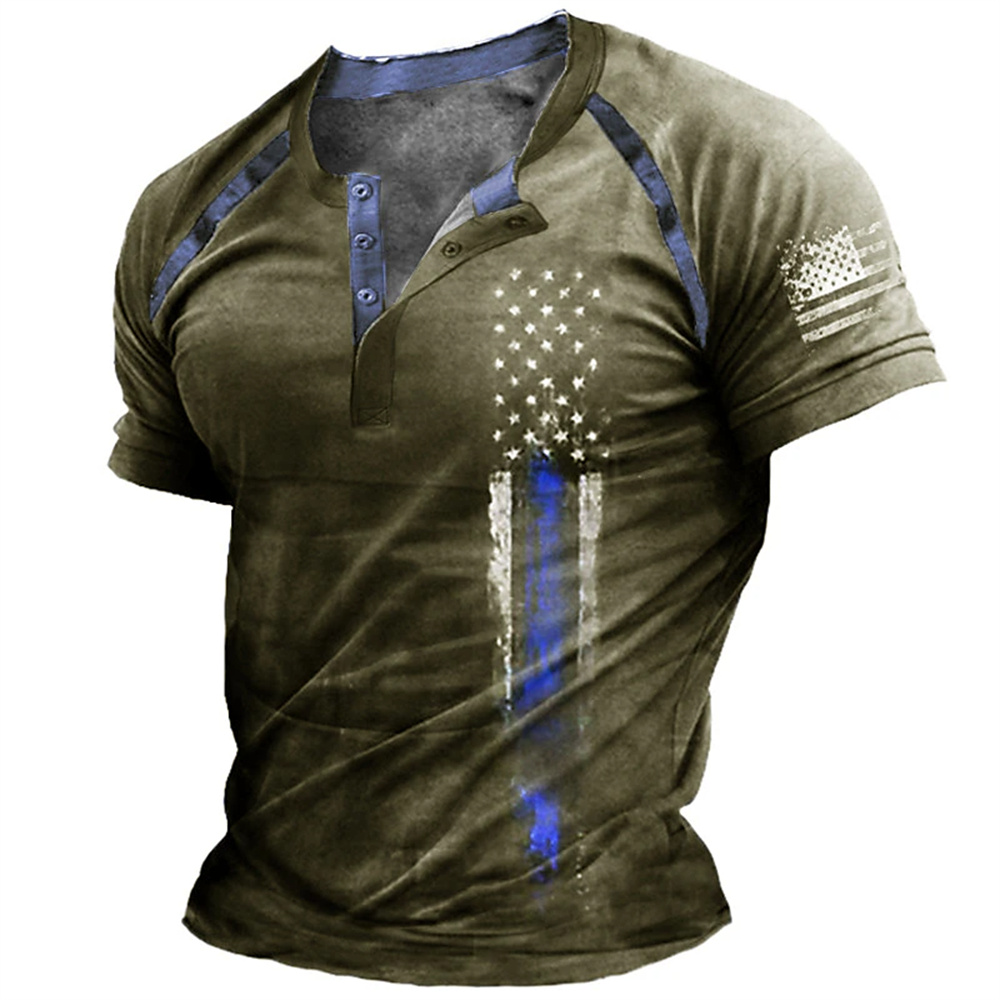 Funny 3D American Flag Print M - огляд і ціна Mens Fashion Clothes