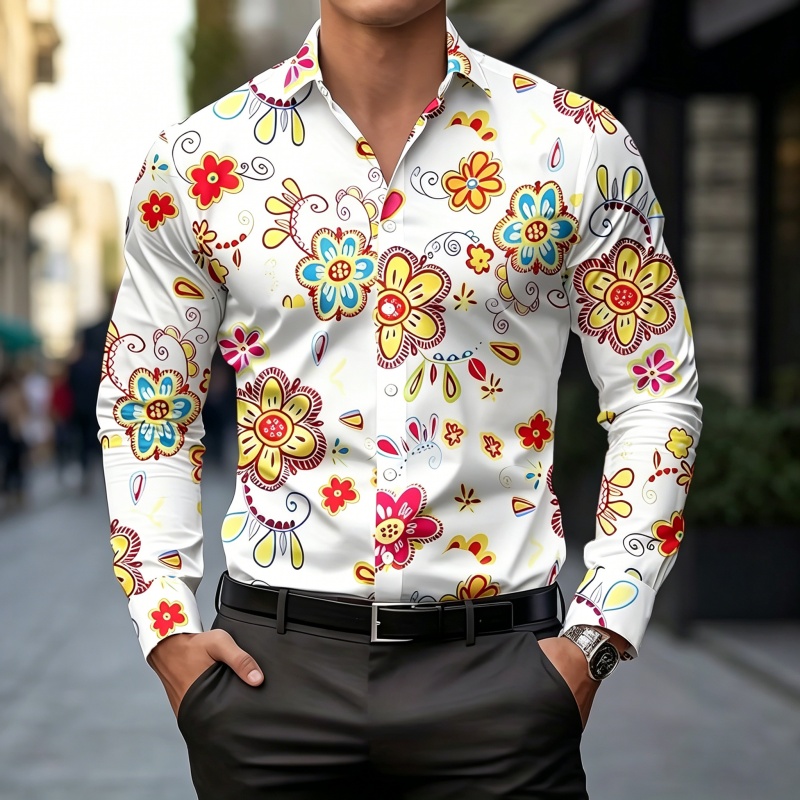 2026 new men's shirt fashion p - огляд і ціна Men'S Tops Fashion