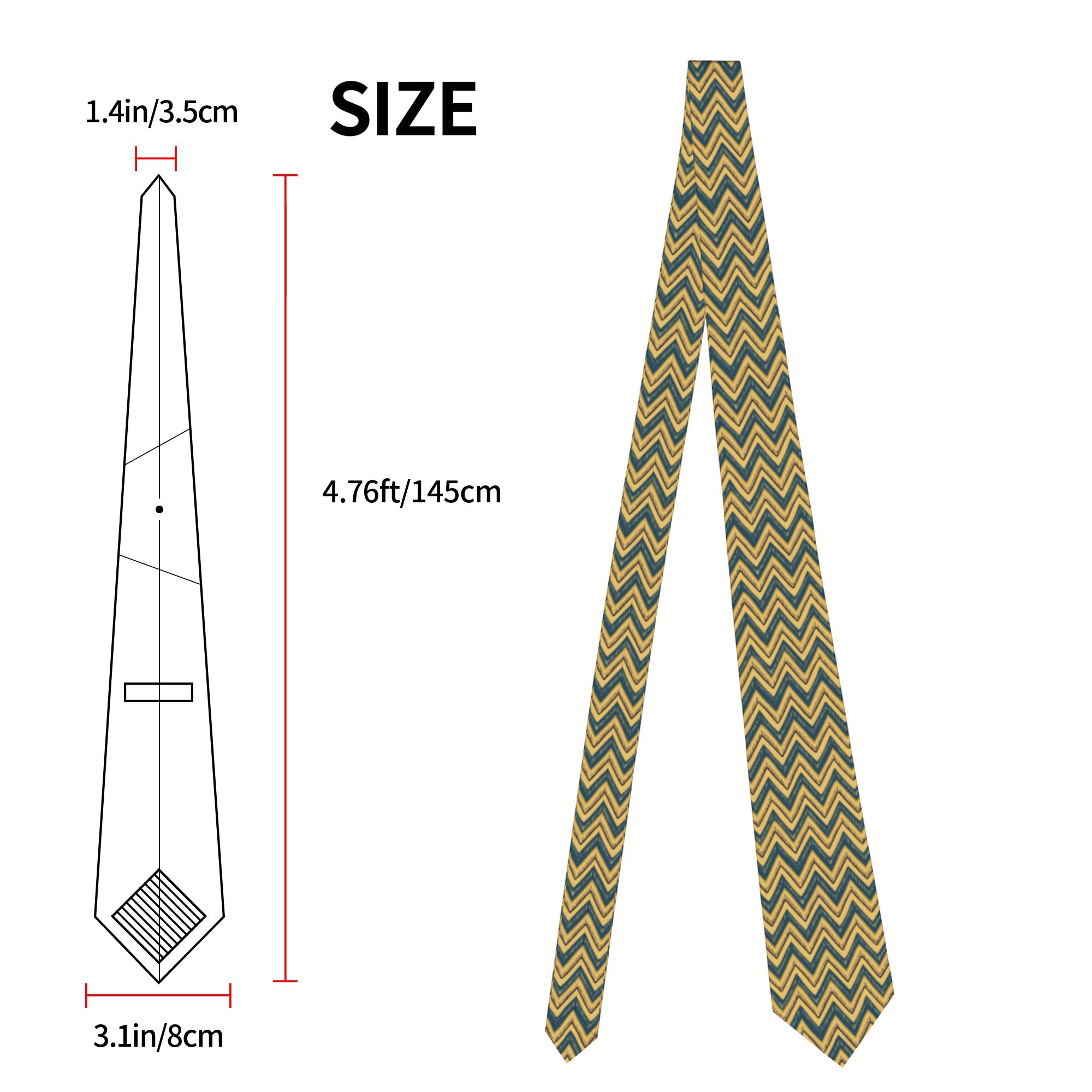 Hand Drawn Chevron Zig Zag Tie - огляд і ціна Mens Fashion In The 1920S