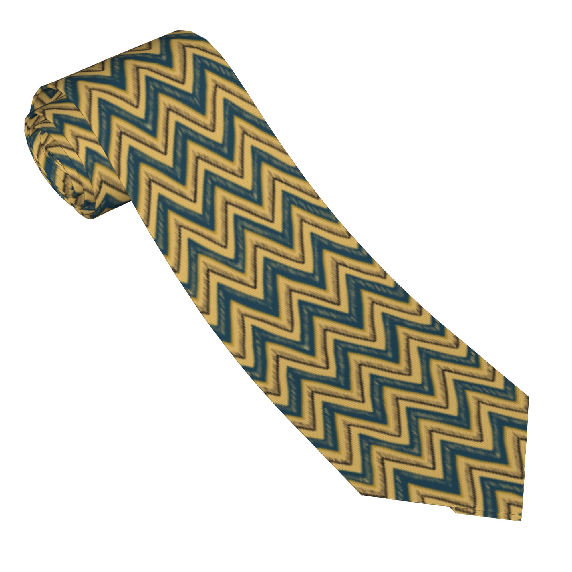 Hand Drawn Chevron Zig Zag Tie - огляд і ціна Mens Fashion In The 1920S
