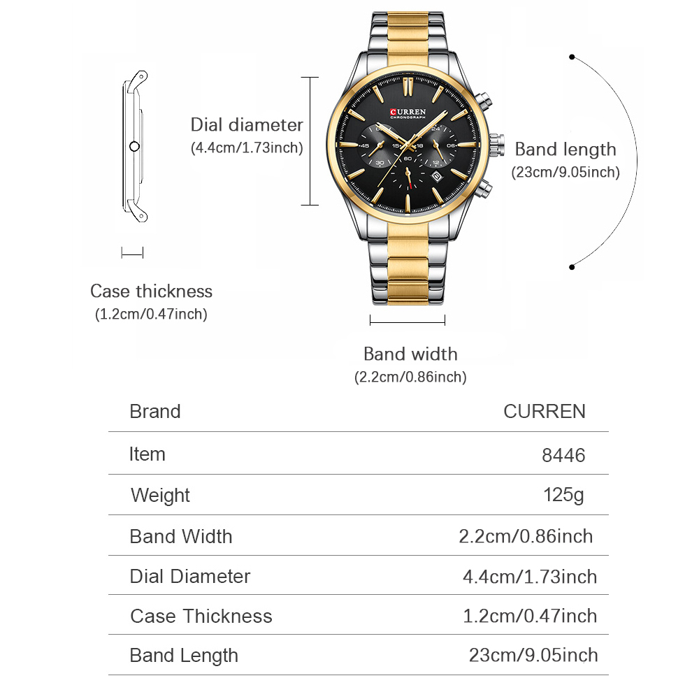 CURREN Casual Quartz Chrono Sp - огляд і ціна Men'S Fashion Model