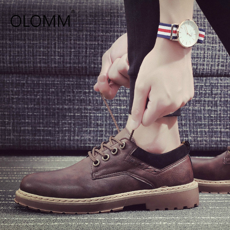 Fashion Retro Leather Men's Sh - огляд і ціна Mens Fashion Zapatos