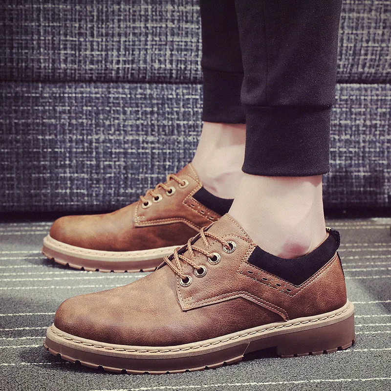Fashion Retro Leather Men's Sh - огляд і ціна Mens Fashion Zapatos