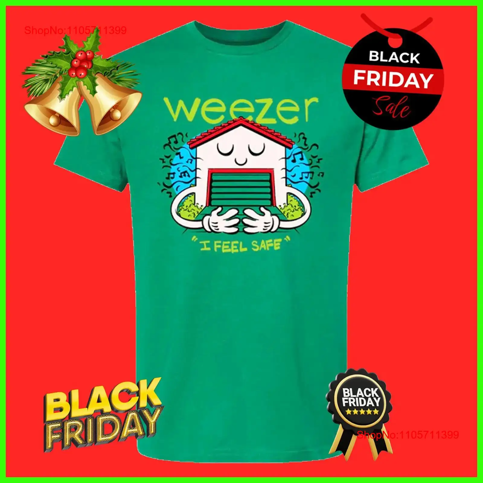 Weezer Garage I Feel Safe T Sh - огляд і ціна Men'S Fashion Garage