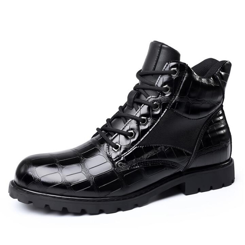 Luxury Brand Men Boots Grid Pa - огляд і ціна Mens Fashion Zapatos