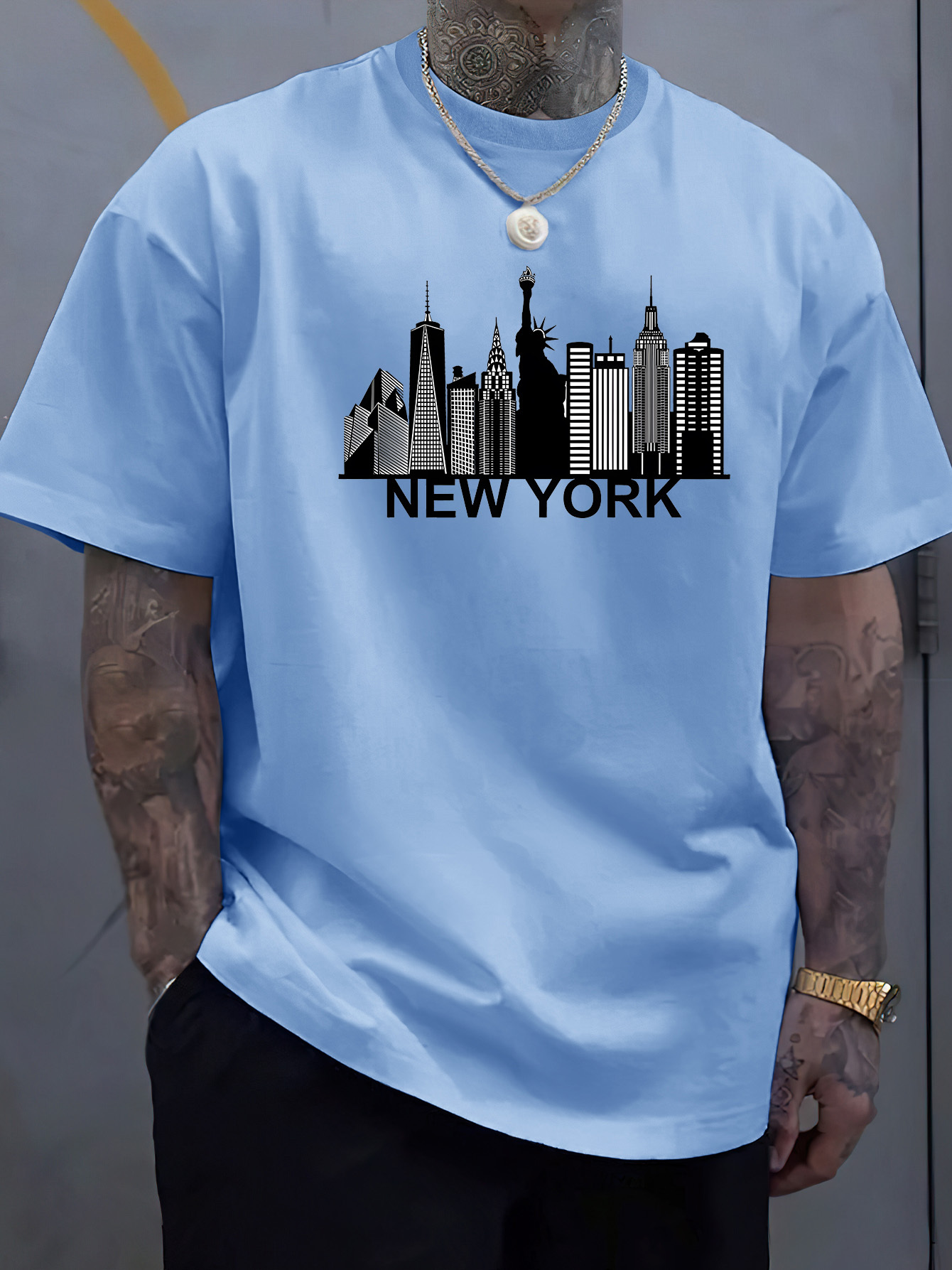 cotton men's New York city pat - огляд і ціна Men'S Fashion New York