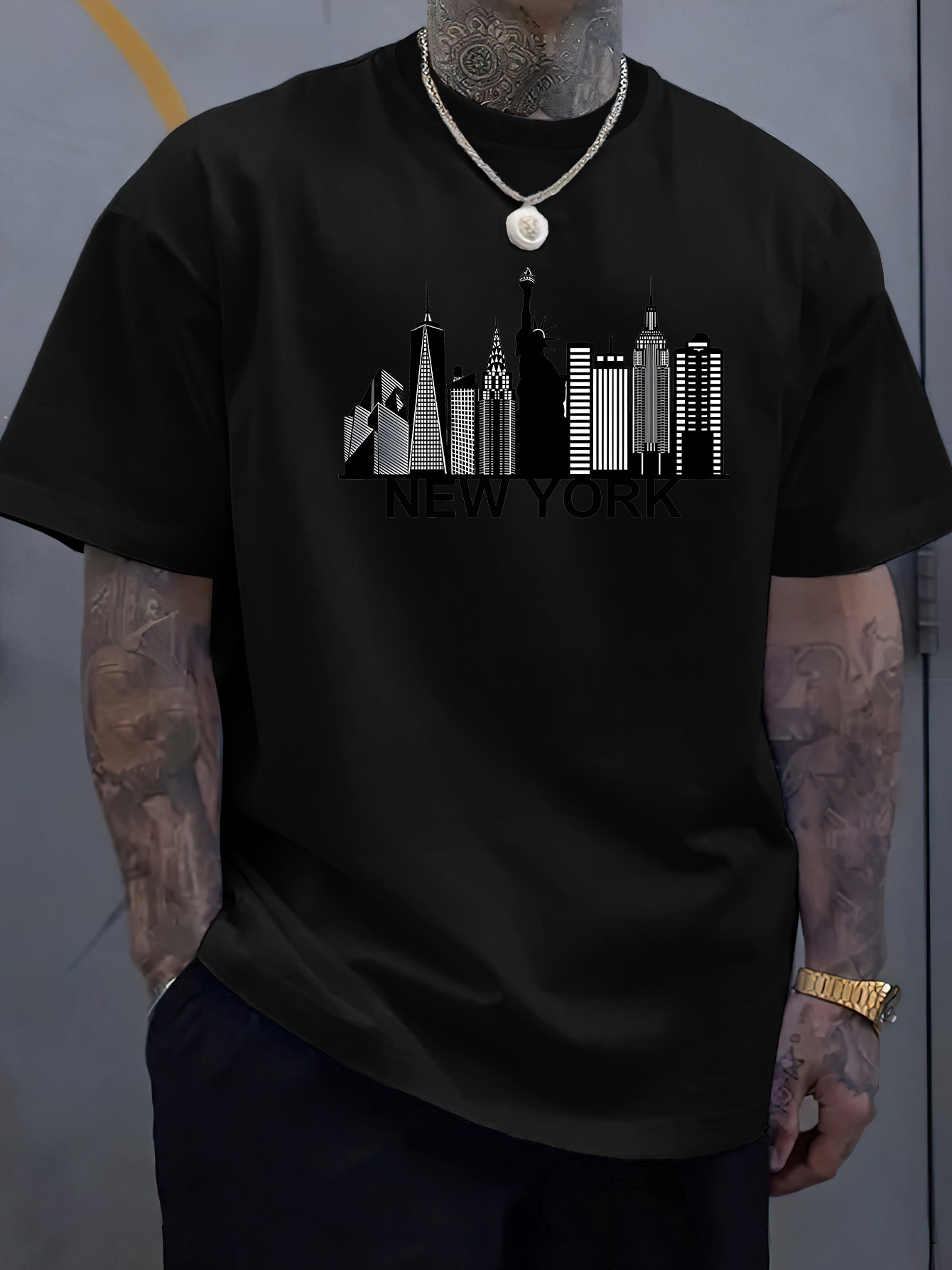 cotton men's New York city pat - огляд і ціна Men'S Fashion New York