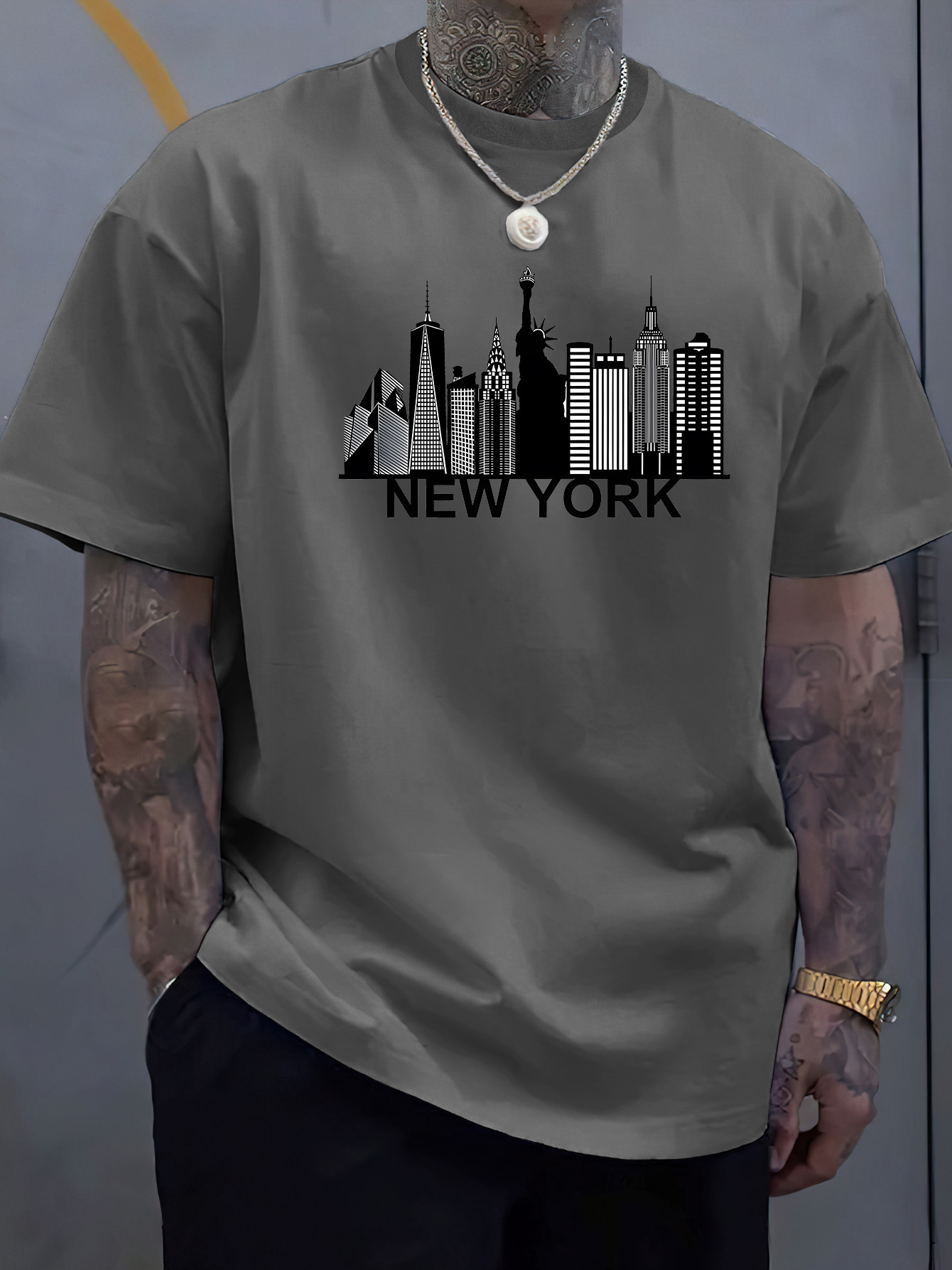 cotton men's New York city pat - огляд і ціна Men'S Fashion New York