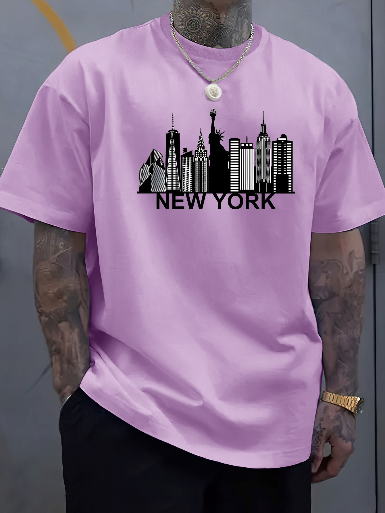cotton men's New York city pat - огляд і ціна Men'S Fashion New York