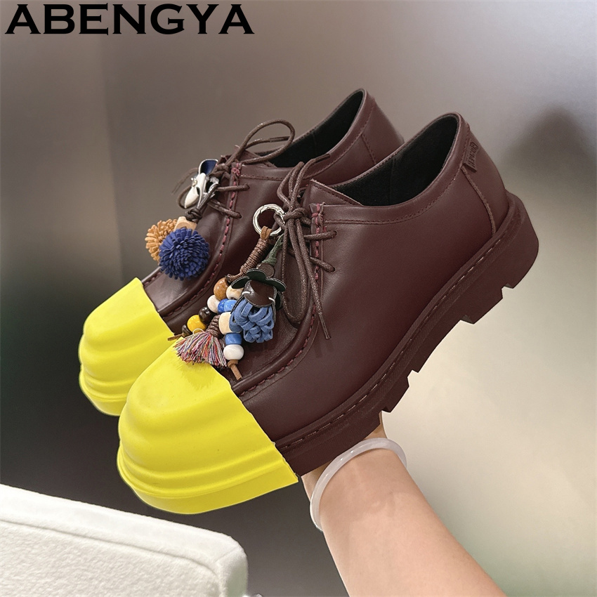 Multicolour Real Leather Lace  - огляд і ціна Men'S Fashion Loafers Shoes