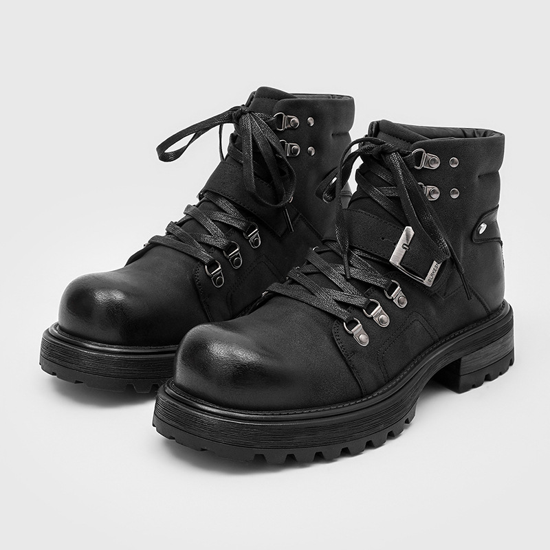 Brand Men Leather Boots Motorc - огляд і ціна Men'S Fashion Brand
