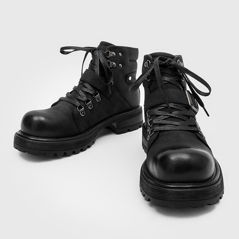 Brand Men Leather Boots Motorc - огляд і ціна Men'S Fashion Brand