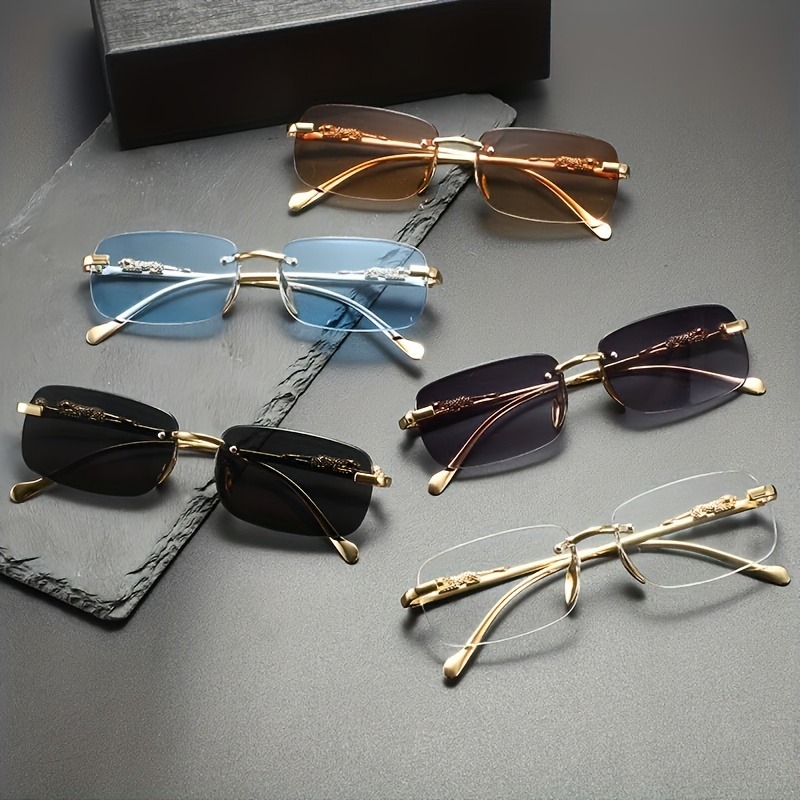 Fashion Rimless Metal Sunglass - огляд і ціна Men'S Fashion Rimless Glasses